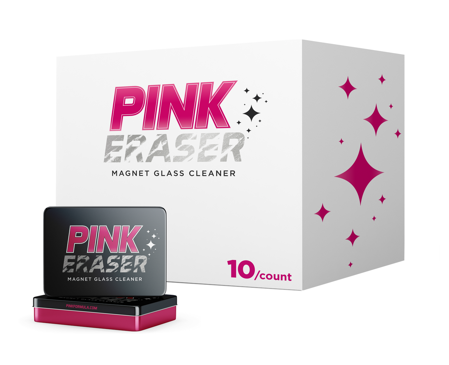 Pink Eraser - Magnet Glass Cleaner - Case - 10/ct
