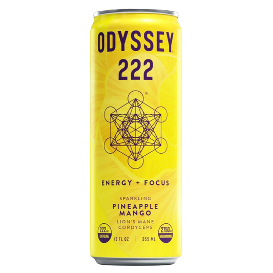 222mg - Pineapple Mango - Sparkling Mushroom Energy Drink -  12/Case