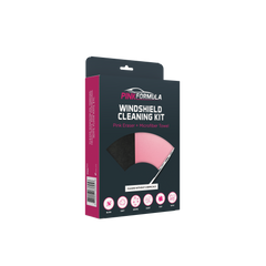 Pink Formula Windshield Cleaning Kit - Pink Eraser & Microfiber Towel