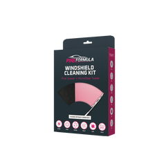 Pink Formula Windshield Cleaning Kit - Pink Eraser & Microfiber Towel